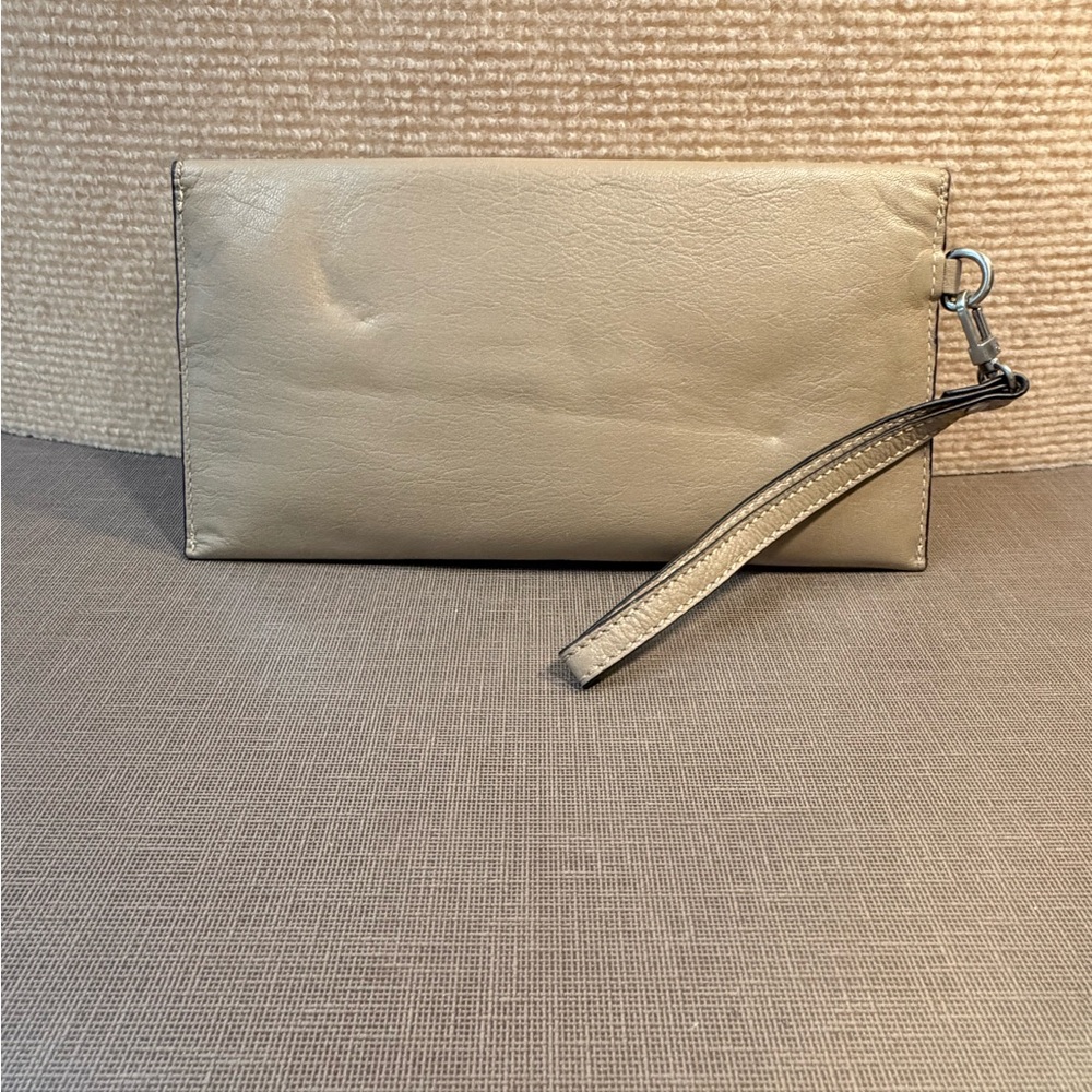 Chic Khaki Wristlet Clutch by Uniquely Crafted